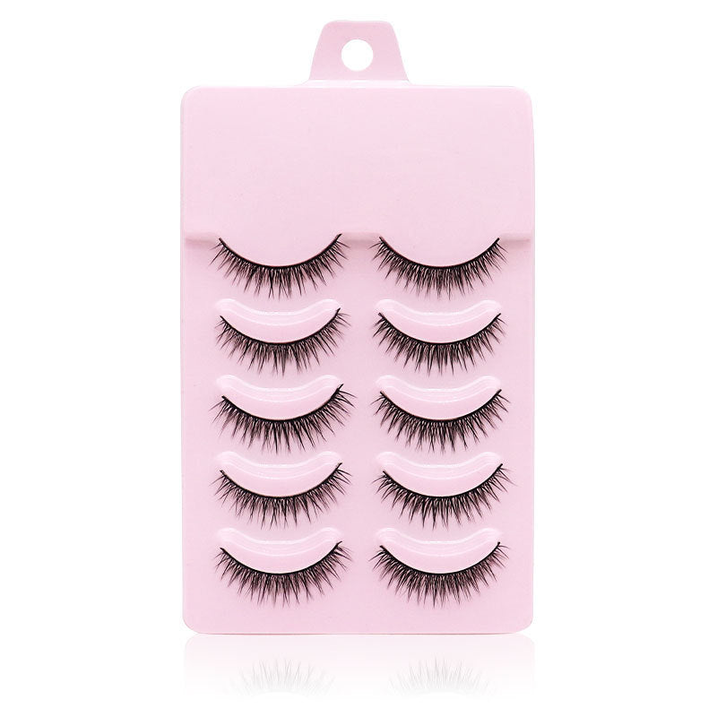 Natural Short Cross False Eyelashes Handmade Fake Eye Lashes Makeup USA Natural Short Cross False Eyelashes Handmade Fake Eye Lashes Makeup USA